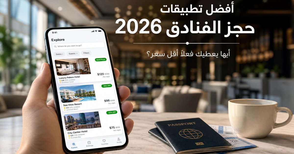 أفضل تطبيقات حجز الفنادق 2026: مقارنة الأسعار والمزايا