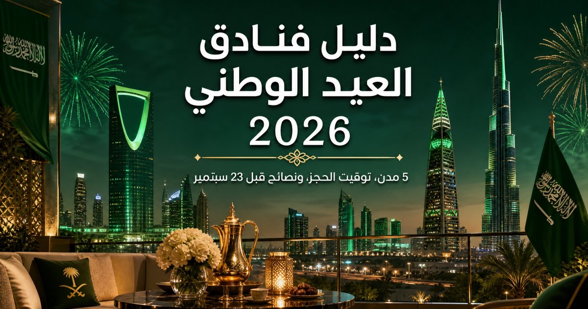 فنادق العيد الوطني 2026: الأسعار وأفضل المدن للحجز