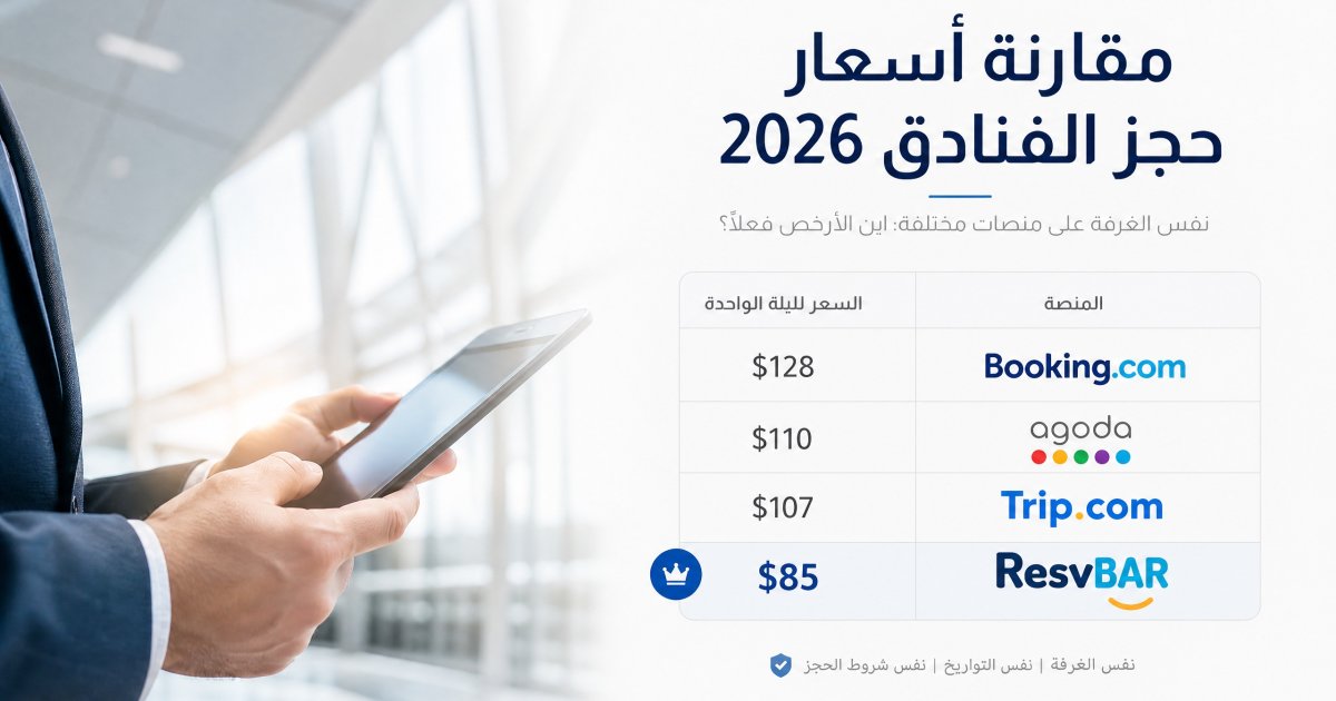 مقارنة أسعار حجز الفنادق 2026: لماذا يختلف السعر؟