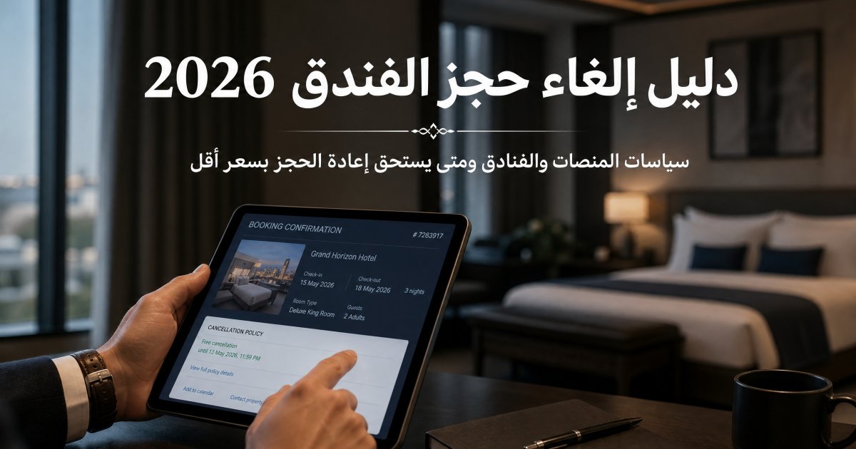 إلغاء حجز الفندق 2026: الاسترداد والسياسات