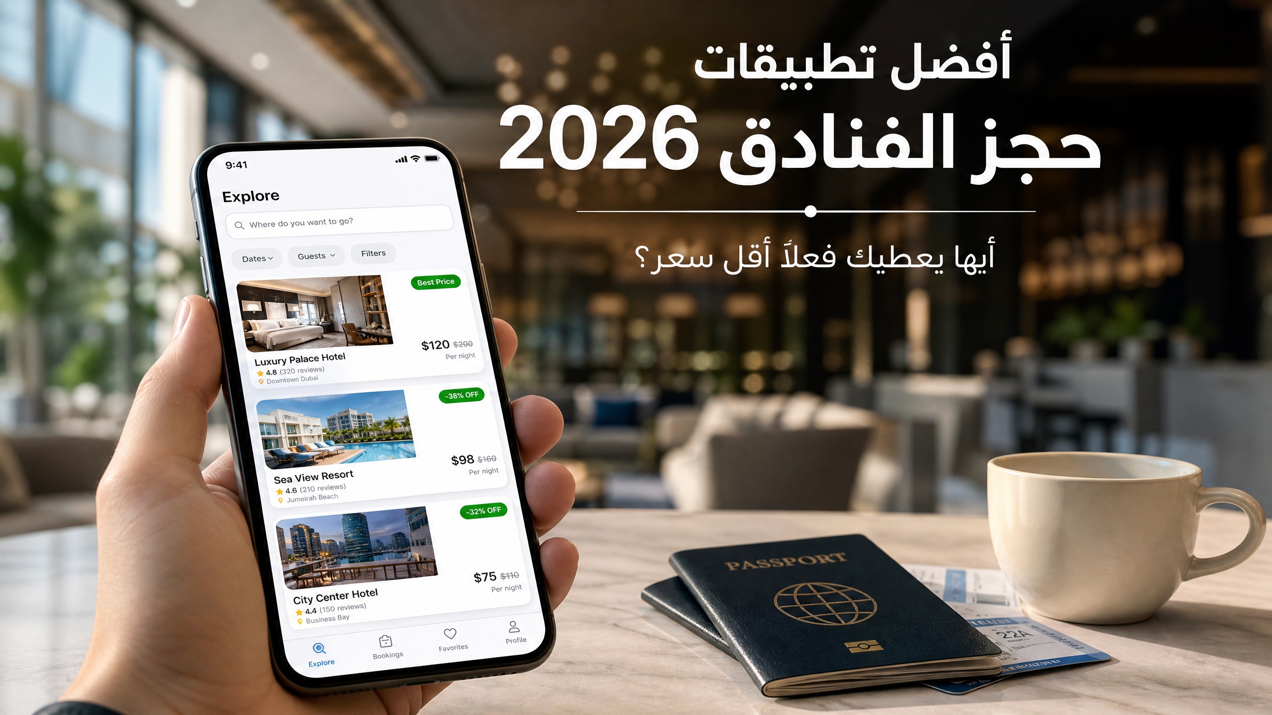 مقارنة تطبيقات حجز الفنادق على الهاتف مع أسعار ResvBAR التفاوضية الأوفلاين